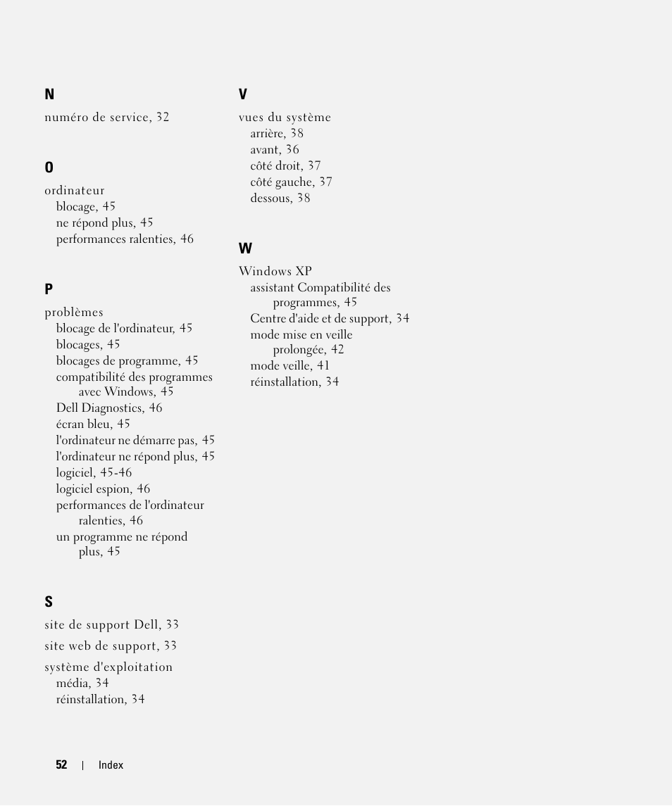 Dell Latitude D830 (Early 2007) User Manual | Page 52 / 104