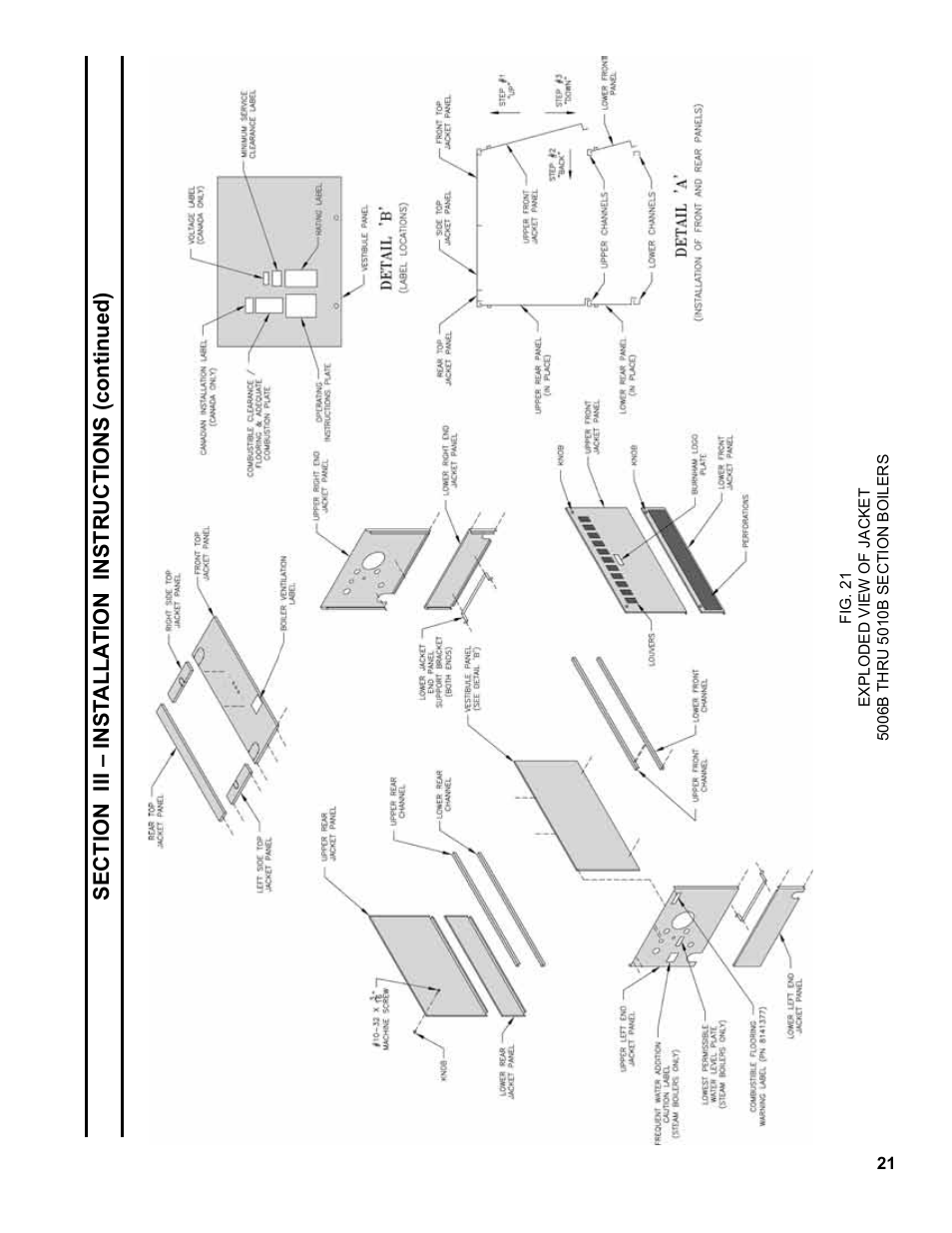 Burnham Series 5B User Manual | Page 21 / 112