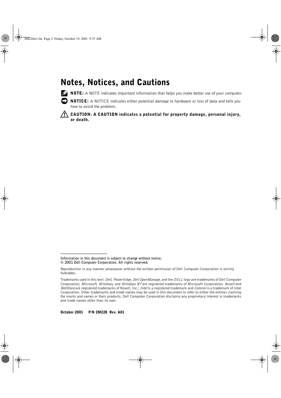 Dell PowerEdge 500SC User Manual | Page 2 / 30