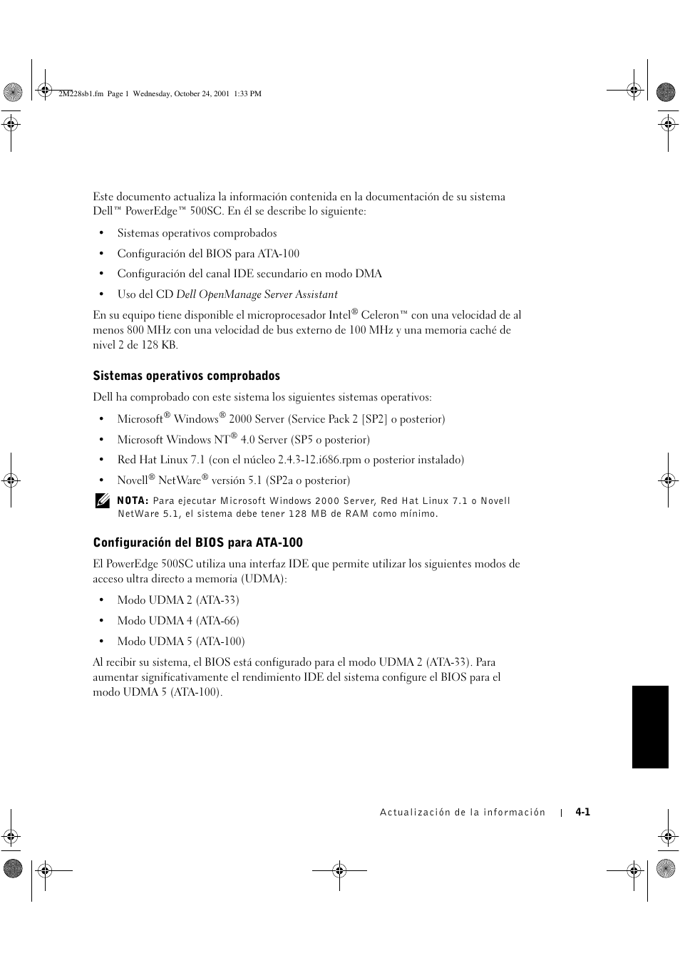 Dell PowerEdge 500SC User Manual | Page 21 / 30