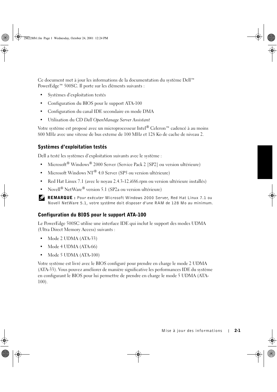 Dell PowerEdge 500SC User Manual | Page 9 / 30