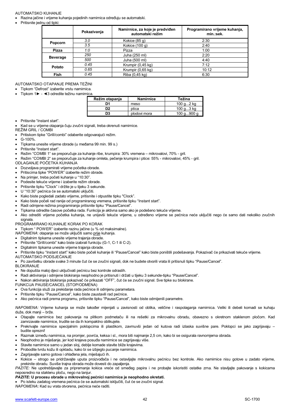 Scarlett SC-1700 User Manual | Page 42 / 43