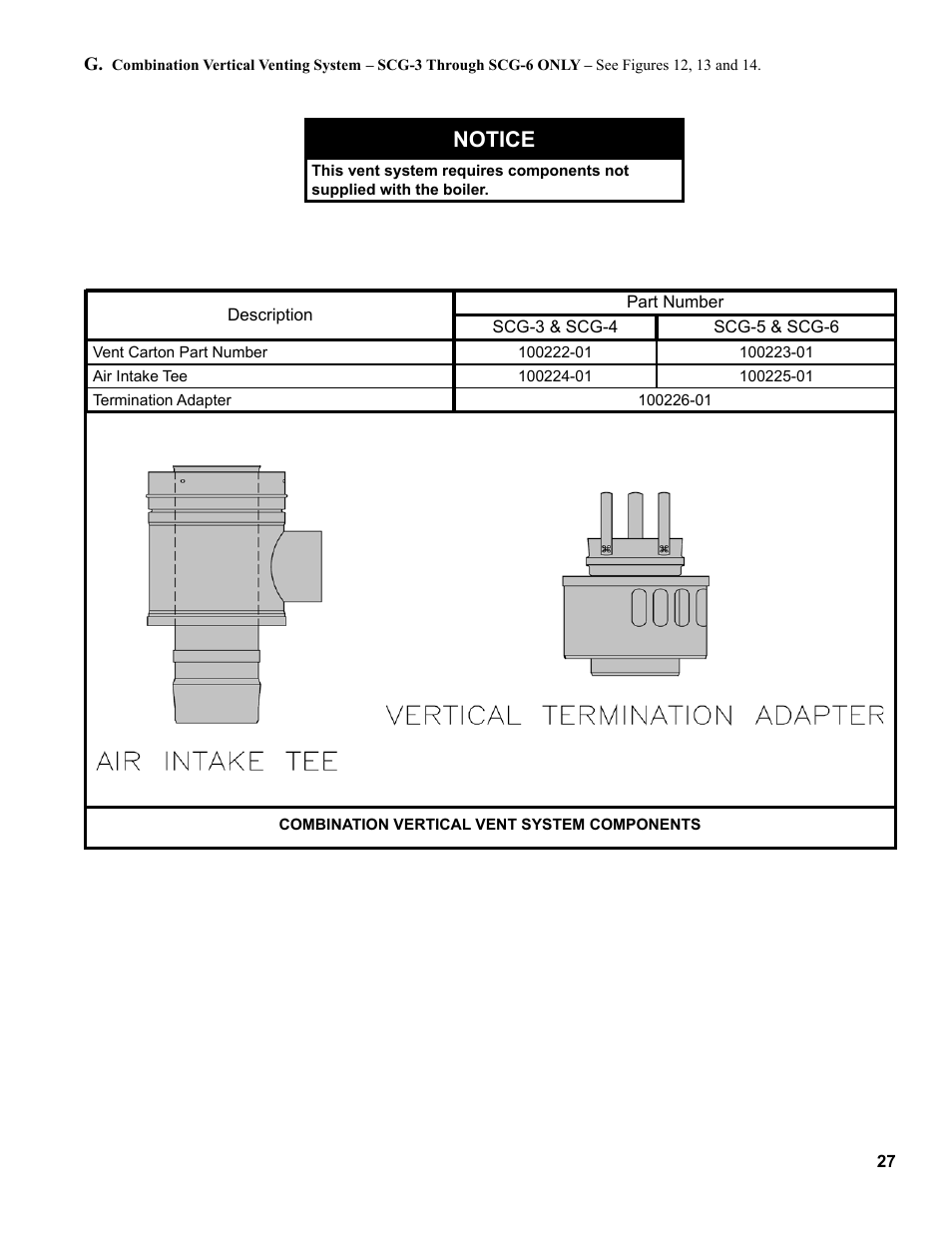 Notice | Burnham SCG 1100-H4 User Manual | Page 27 / 96