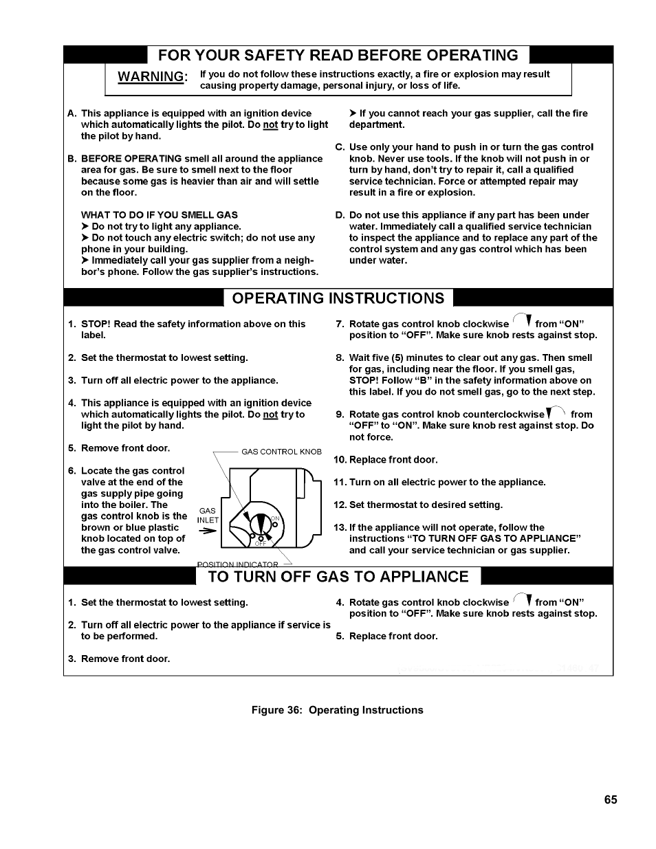 Burnham SCG 1100-H4 User Manual | Page 65 / 96