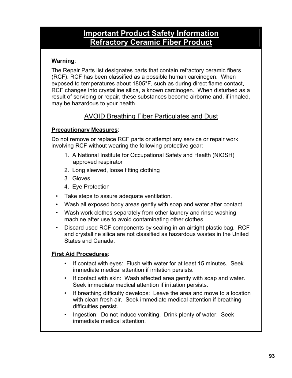 Burnham SCG 1100-H4 User Manual | Page 93 / 96