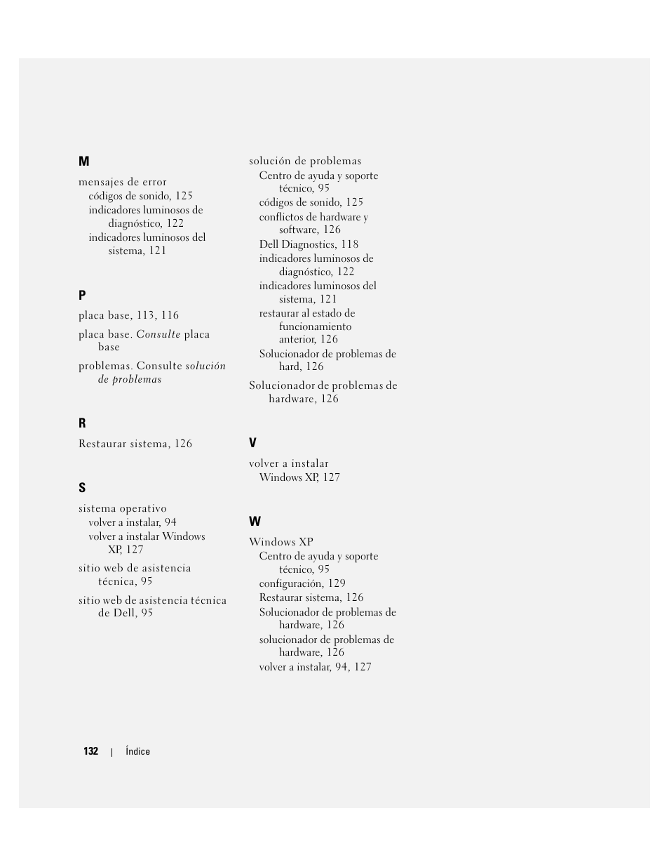 Dell OptiPlex 320 User Manual | Page 132 / 132