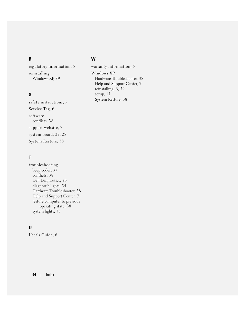 Dell OptiPlex 320 User Manual | Page 44 / 132