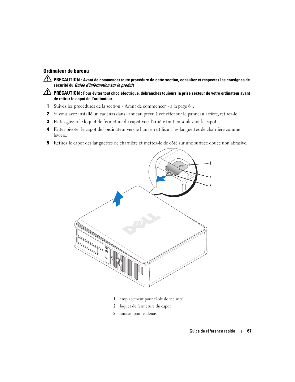 Ordinateur de bureau | Dell OptiPlex 320 User Manual | Page 67 / 132