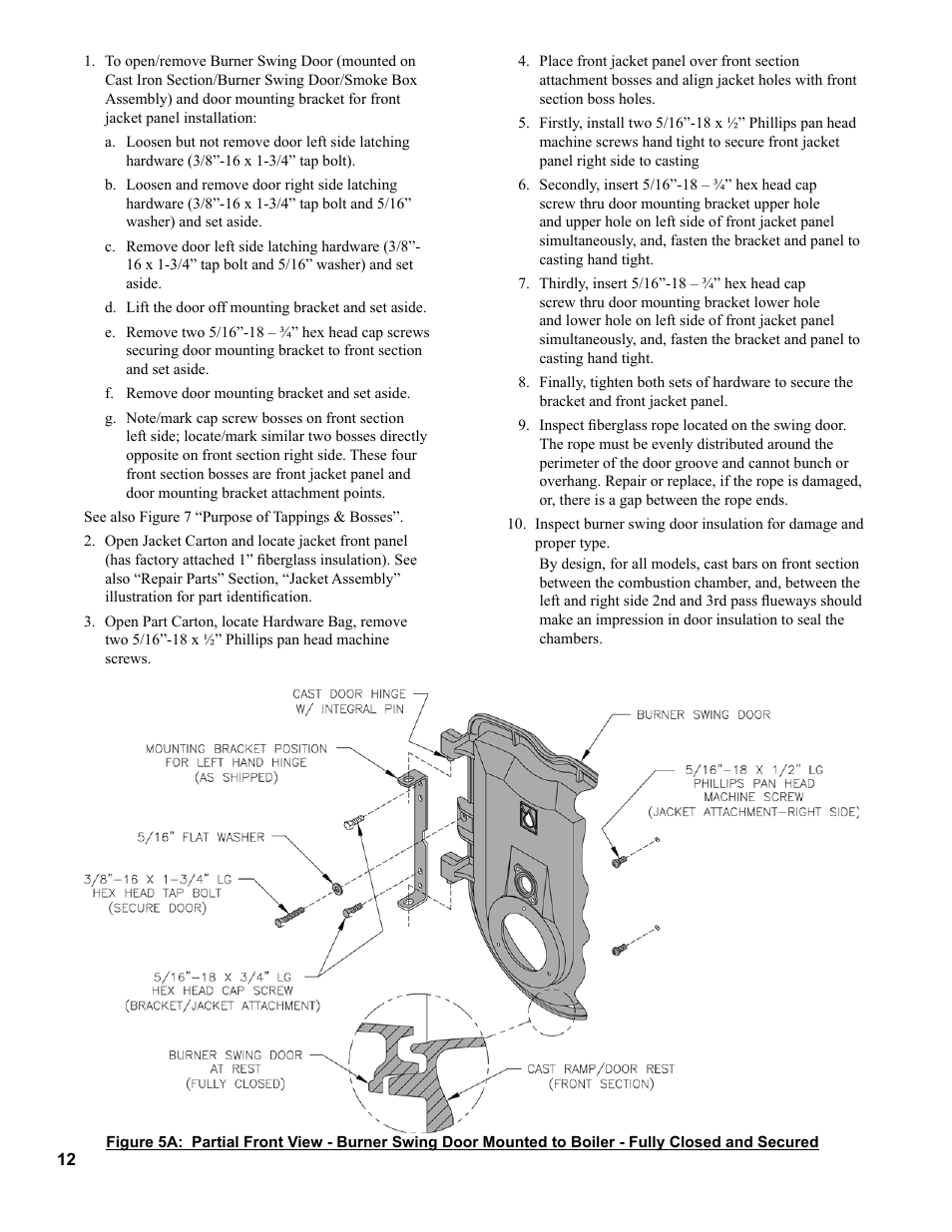 Burnham MEGASTEAM MST288 User Manual | Page 12 / 68