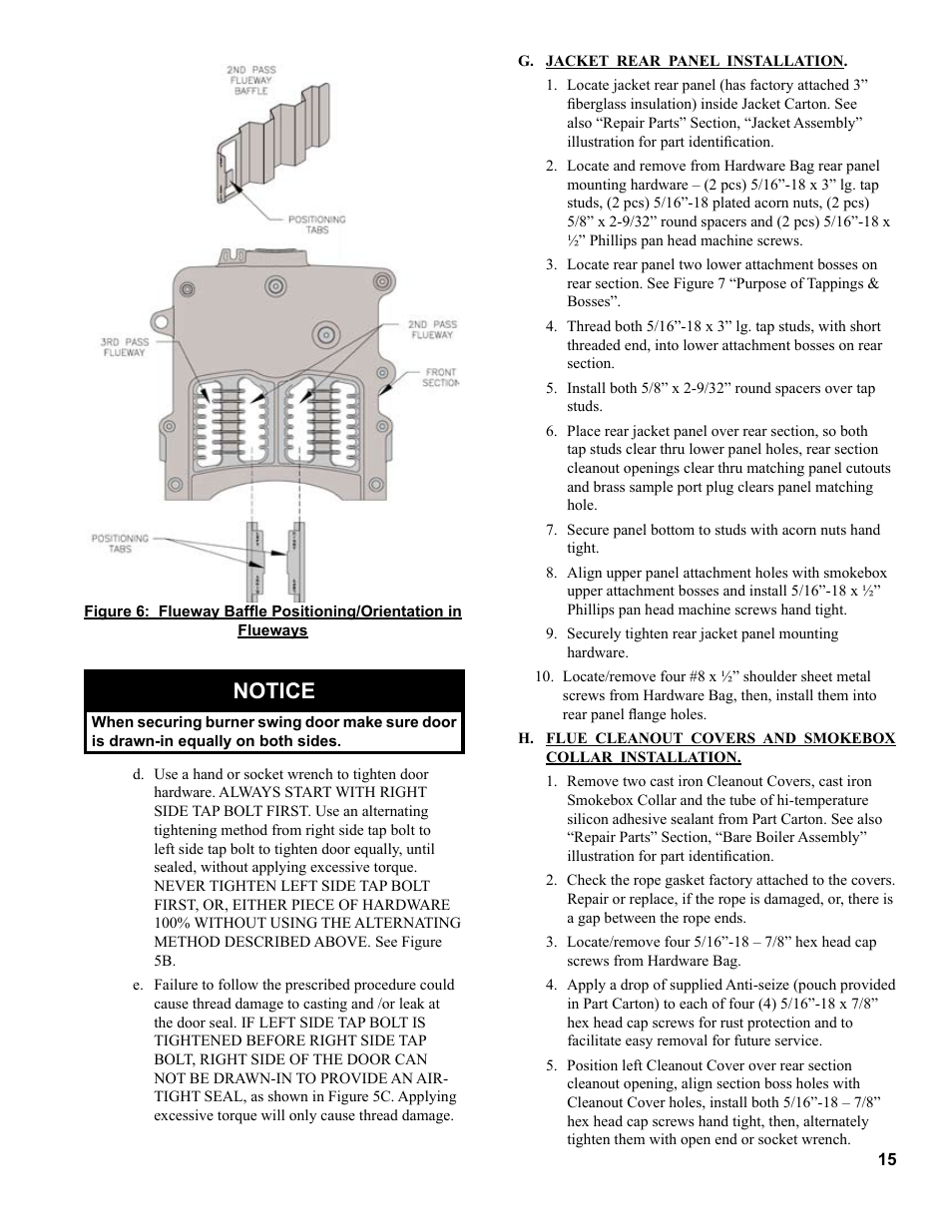 Notice | Burnham MEGASTEAM MST288 User Manual | Page 15 / 68