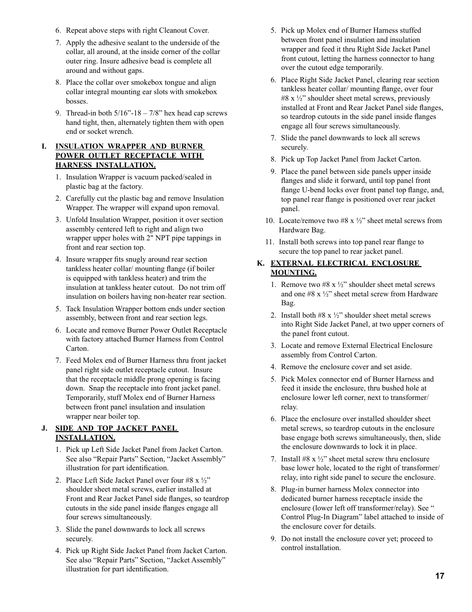 Burnham MEGASTEAM MST288 User Manual | Page 17 / 68