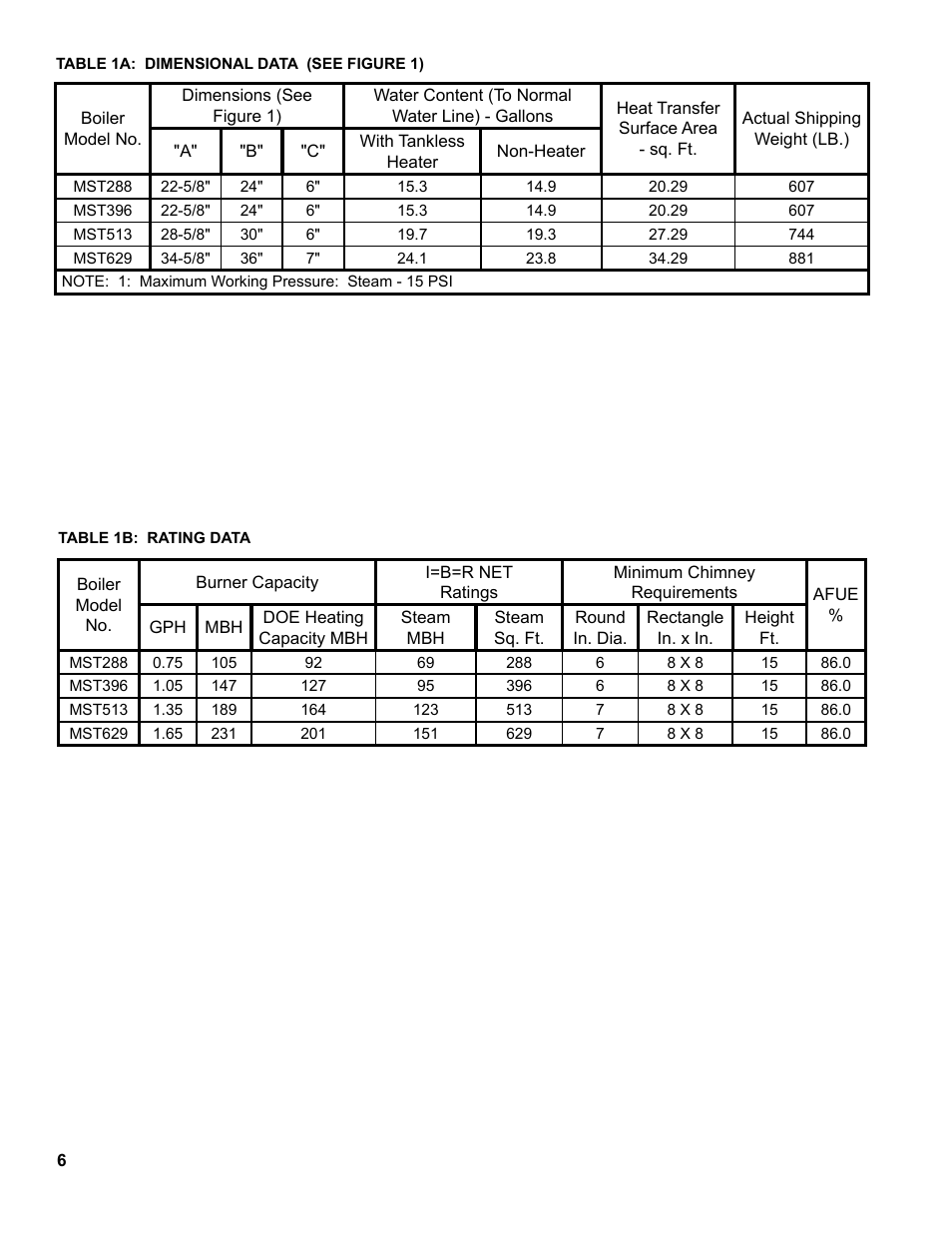 Burnham MEGASTEAM MST288 User Manual | Page 6 / 68