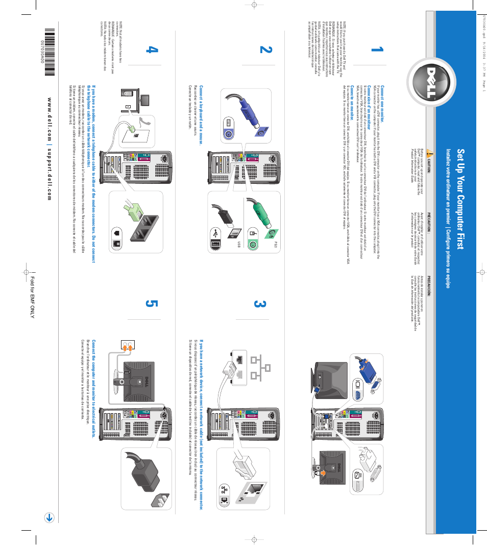 Dell Dimension 8400 User Manual | 2 pages