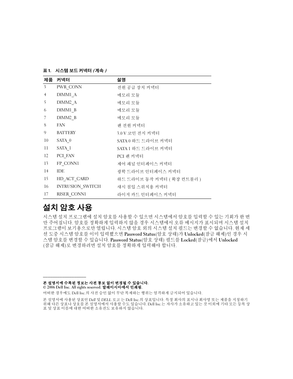 설치 암호 사용 | Dell PowerEdge 860 User Manual | Page 12 / 14