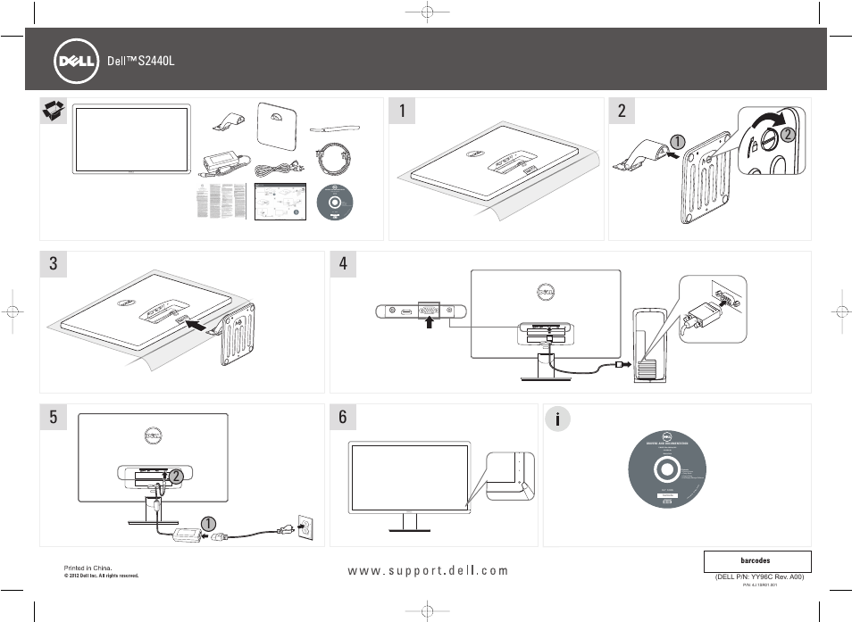 Dell S2440L Monitor User Manual | 1 page