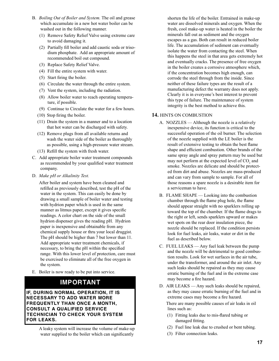 Burnham LE L7248 User Manual | Page 17 / 28