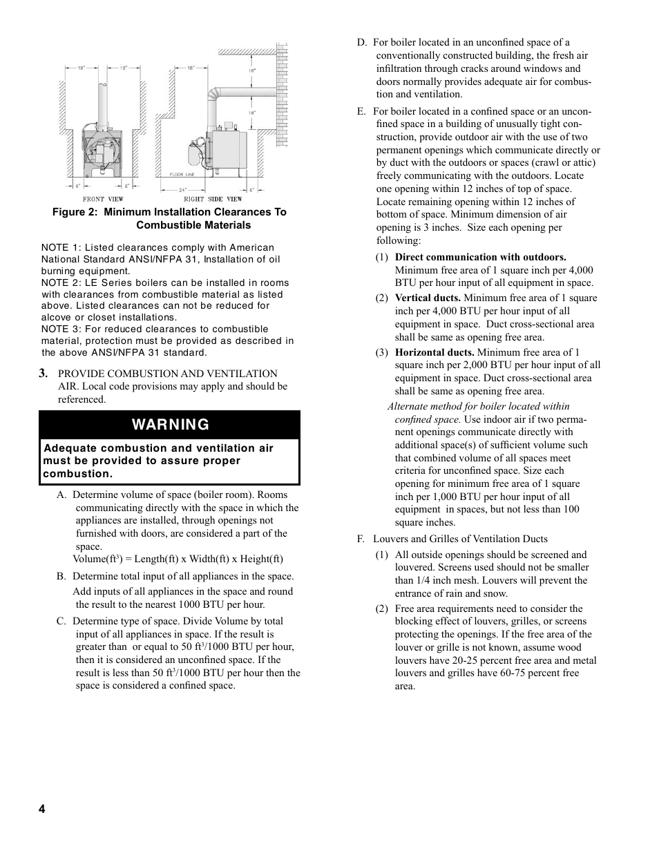 Burnham LE L7248 User Manual | Page 4 / 28