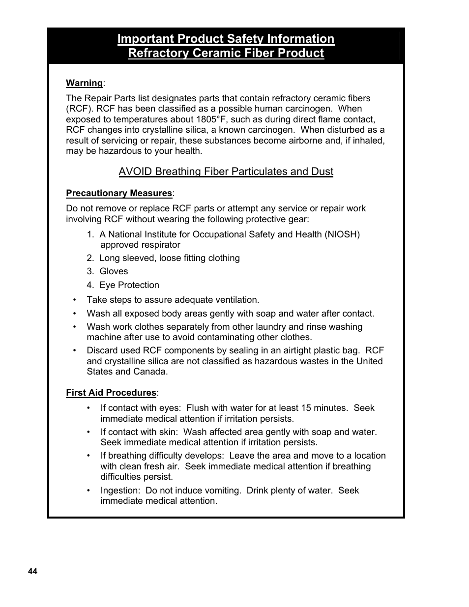 Burnham MST396 User Manual | Page 44 / 64