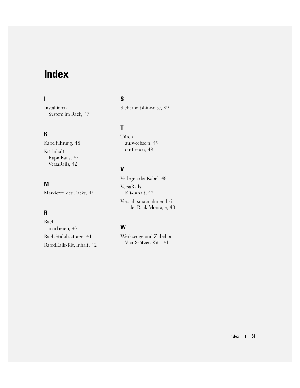 Index | Dell POWEREDGE 1955 User Manual | Page 53 / 88