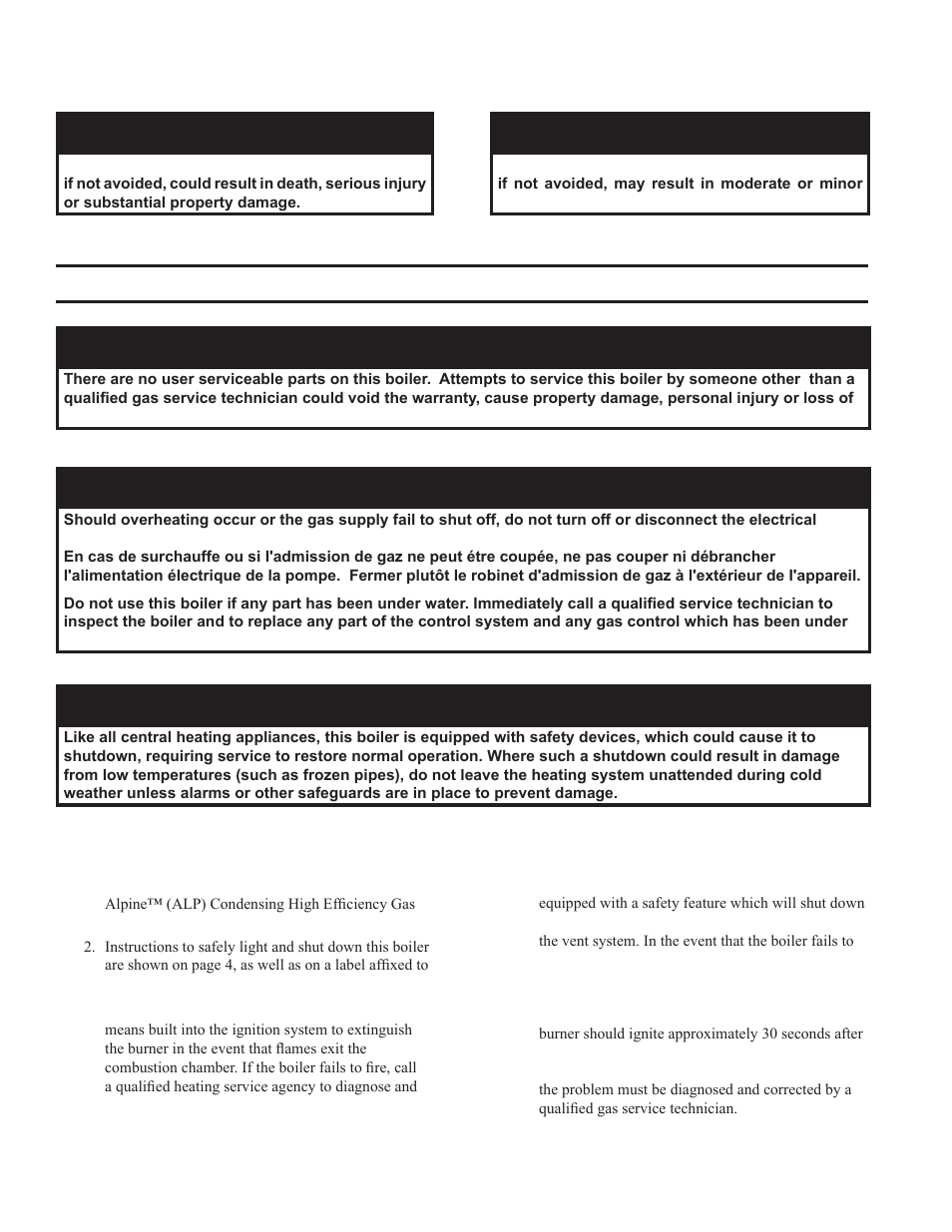 Basic operation, Danger, Caution | Warning | Burnham ALPINE User Manual | Page 2 / 8