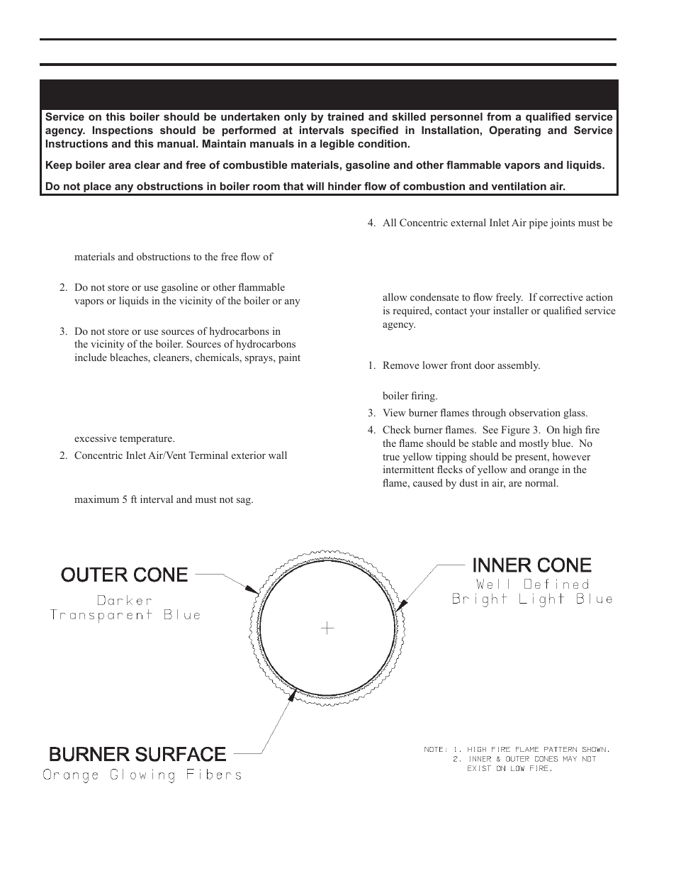 User maintenance, Warning | Burnham ALPINE User Manual | Page 6 / 8