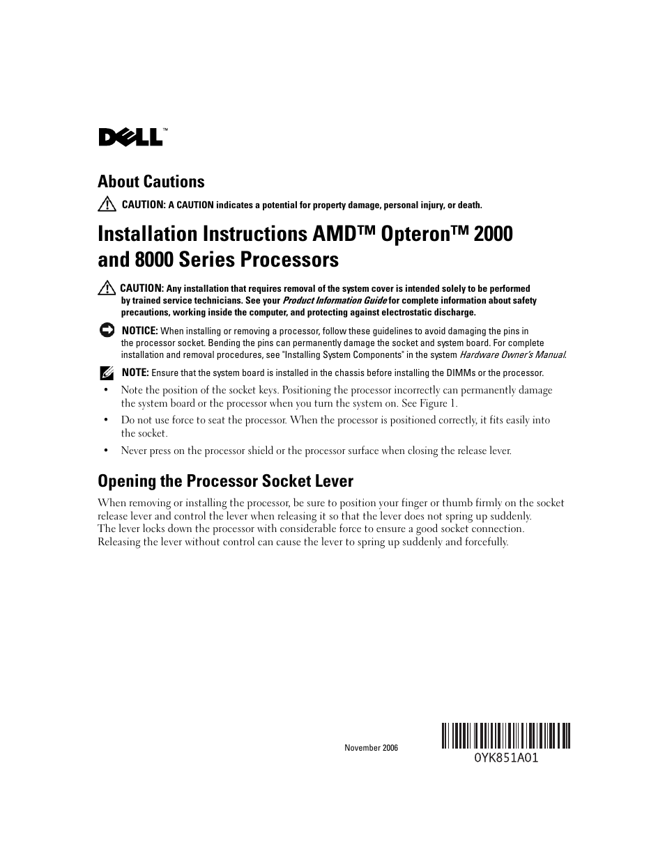 Dell PowerEdge R905 User Manual | 21 pages