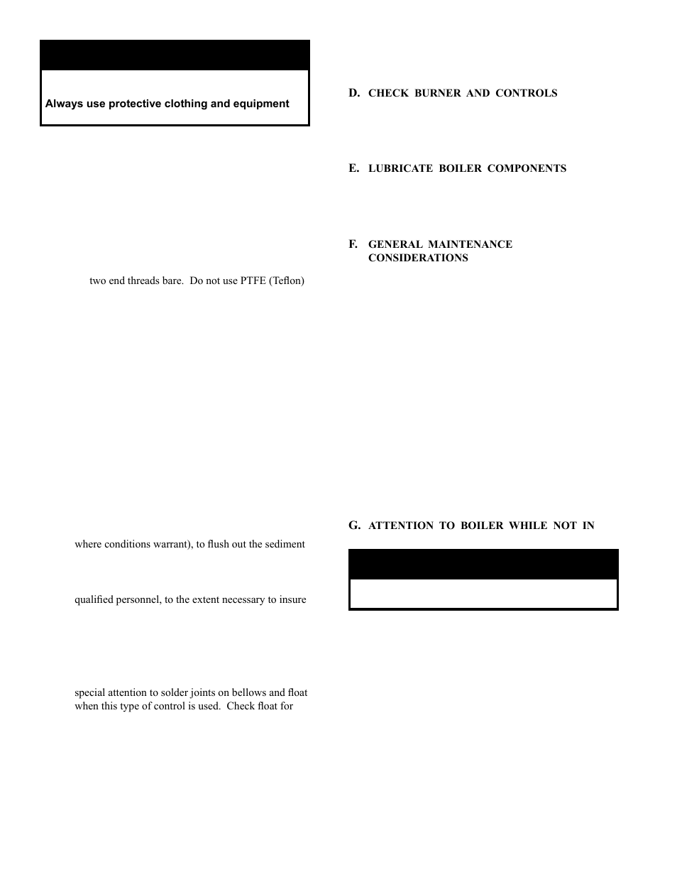 Warning | Burnham MPC User Manual | Page 70 / 108