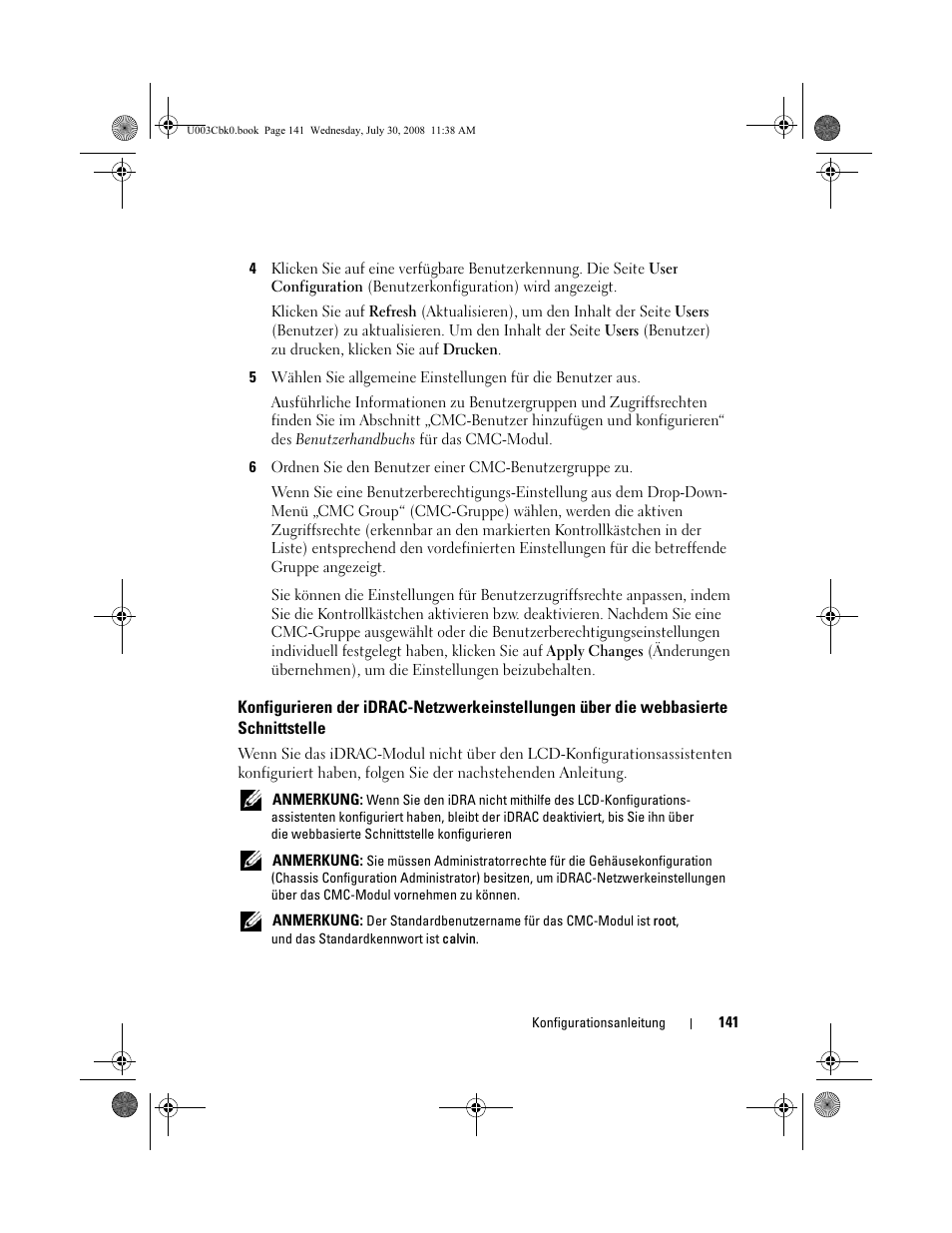 Dell PowerEdge M600 User Manual | Page 143 / 232