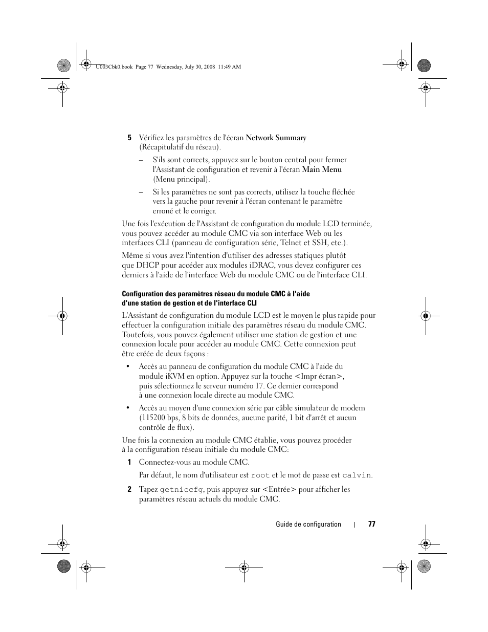 Dell PowerEdge M600 User Manual | Page 79 / 232