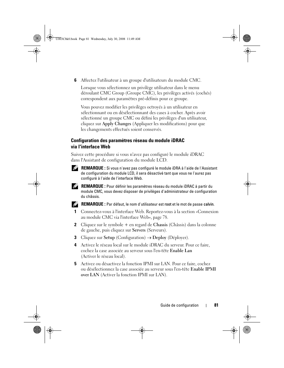 Dell PowerEdge M600 User Manual | Page 83 / 232