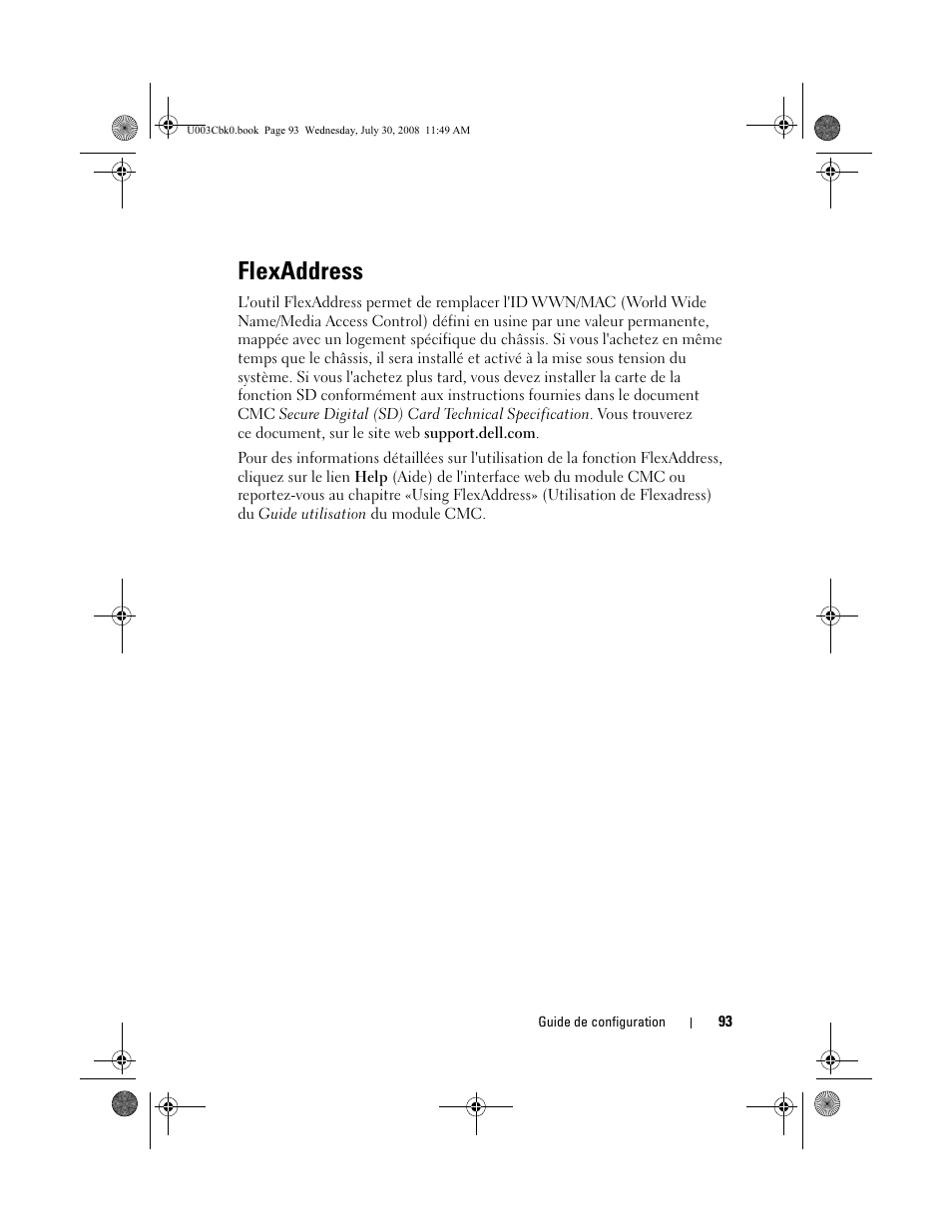 Flexaddress | Dell PowerEdge M600 User Manual | Page 95 / 232