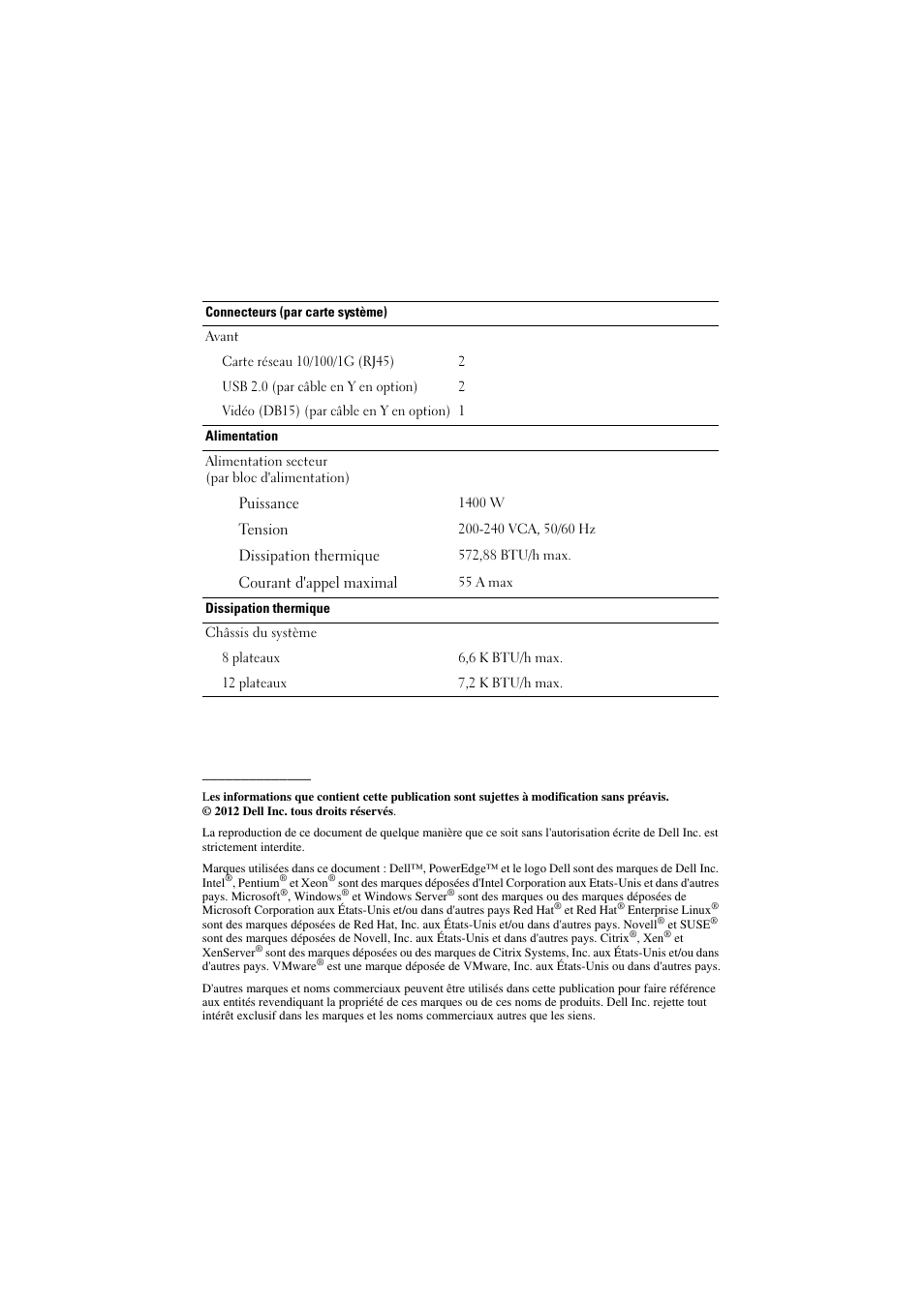 Dell PowerEdge C5220 User Manual | Page 12 / 32