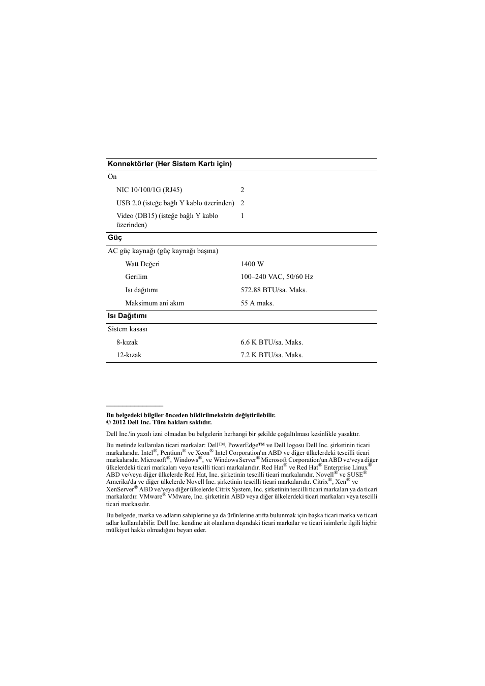 Dell PowerEdge C5220 User Manual | Page 32 / 32
