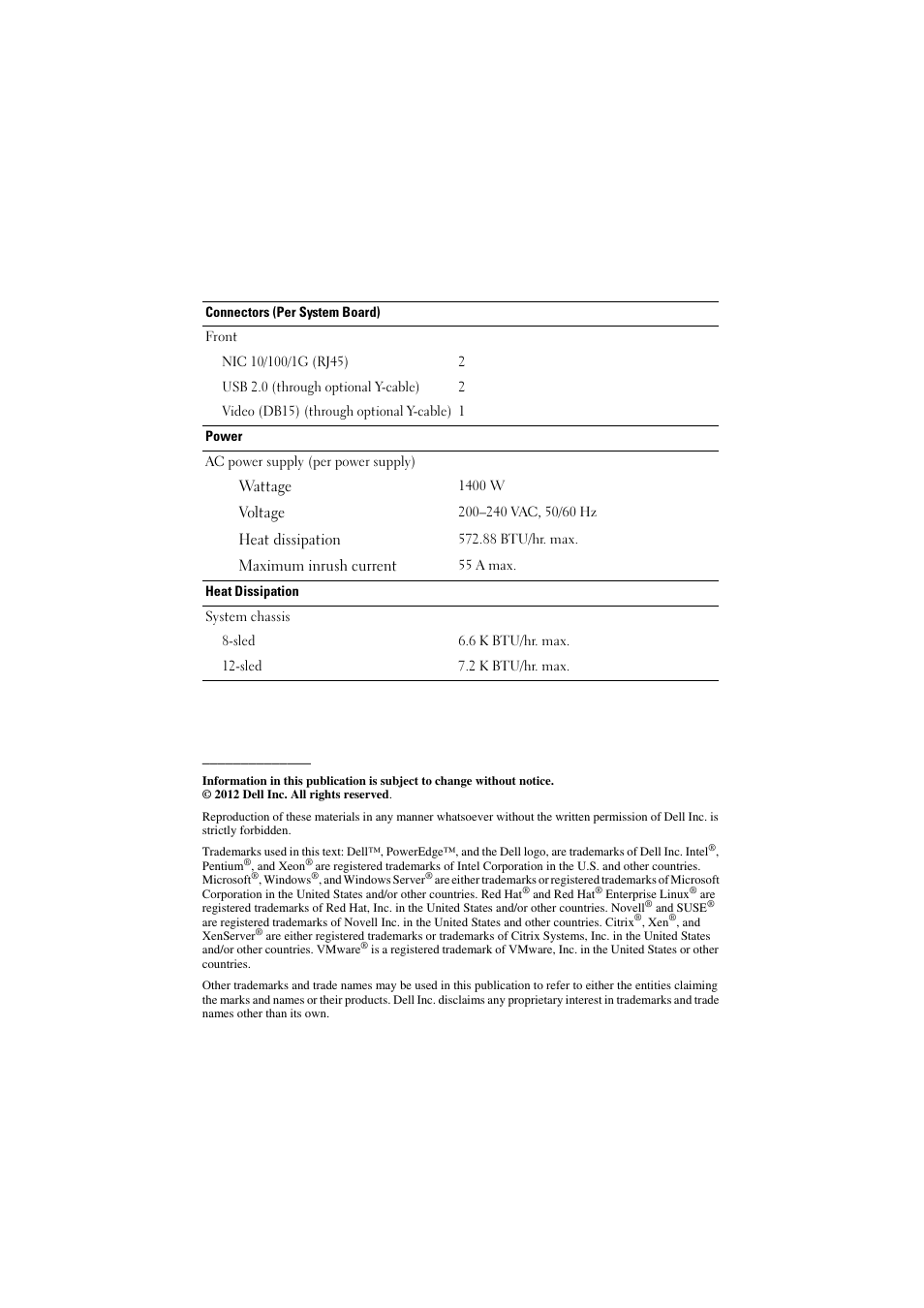 Dell PowerEdge C5220 User Manual | Page 4 / 32