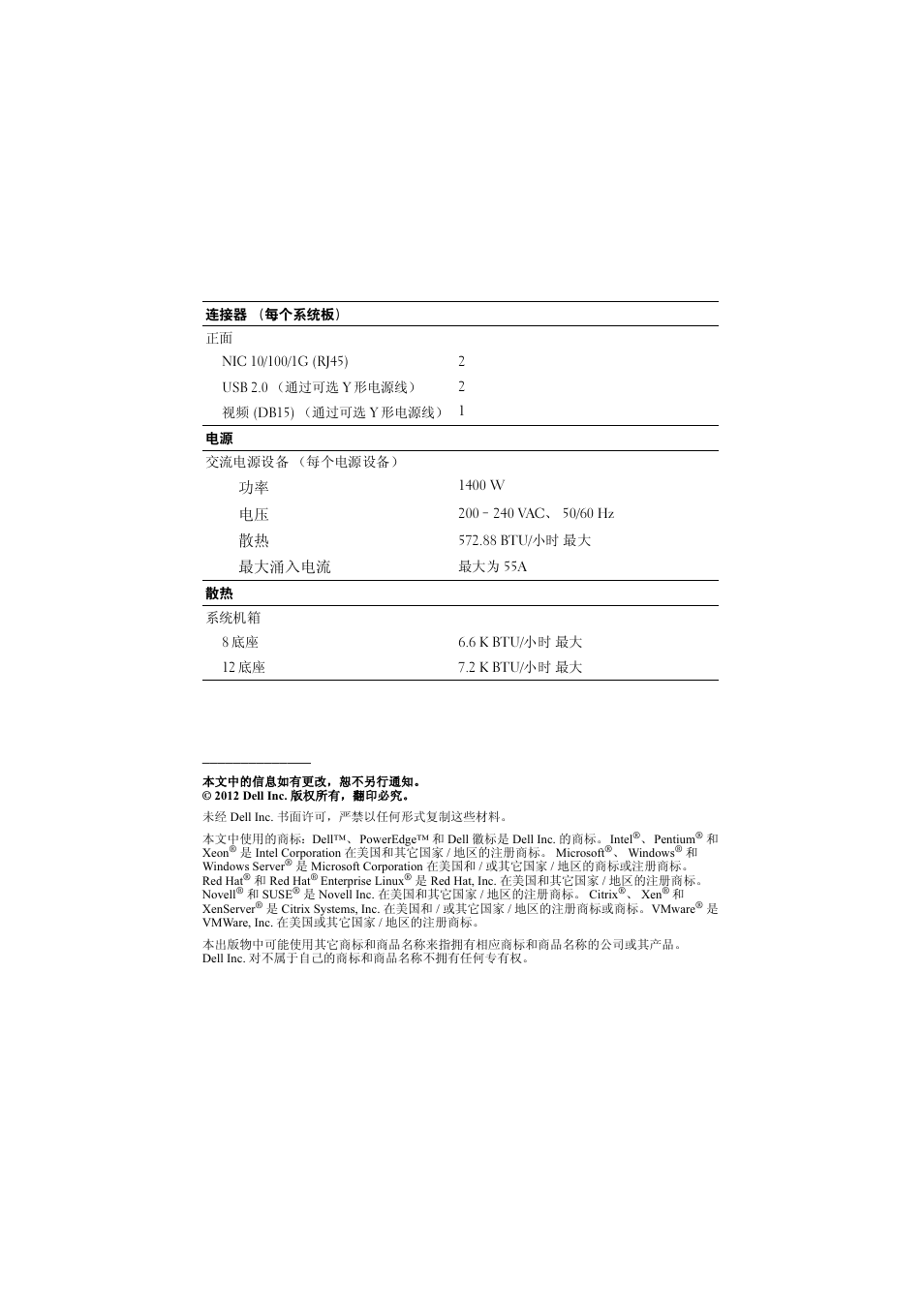 Dell PowerEdge C5220 User Manual | Page 8 / 32