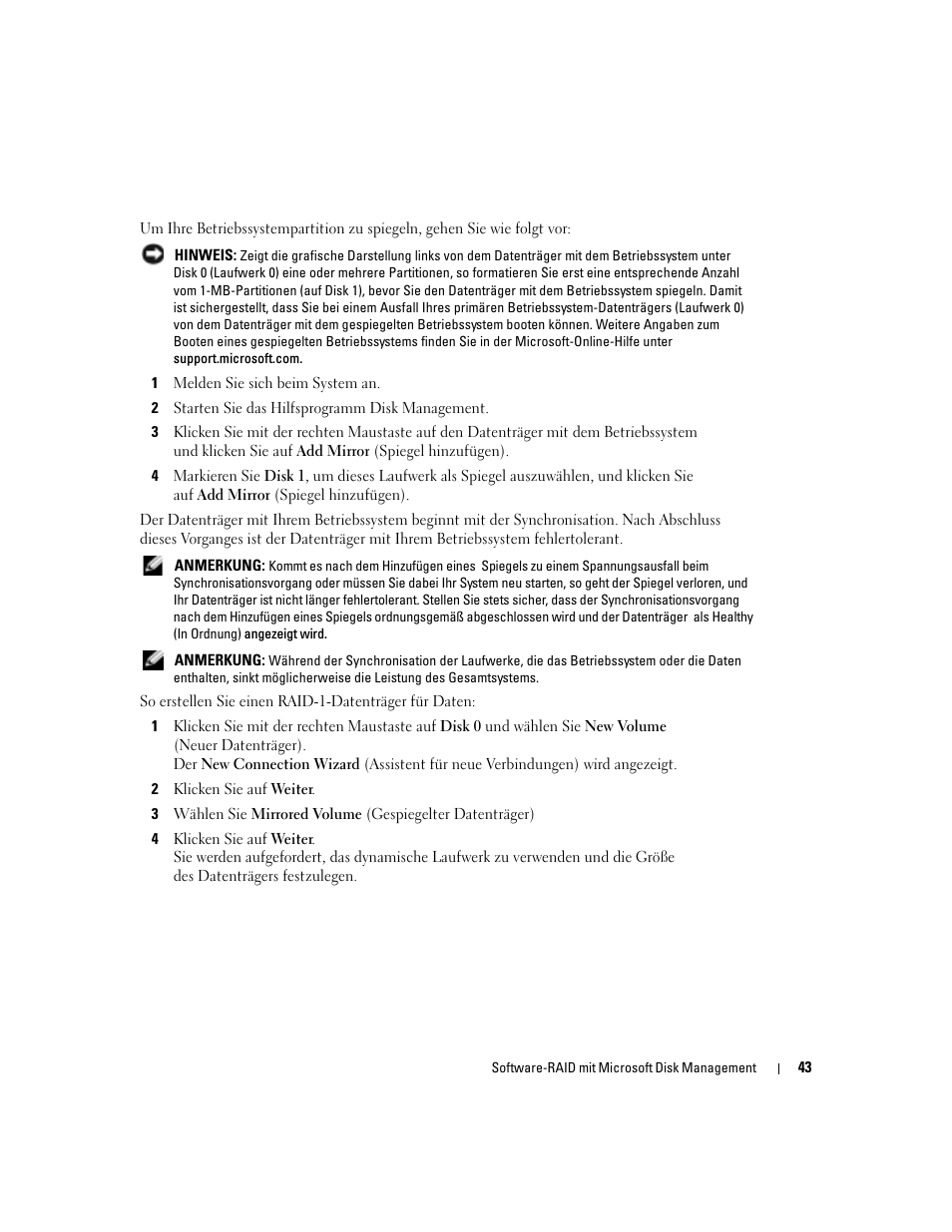 Dell Software RAID with Microsoft Disk Management User Manual | Page 45 / 82