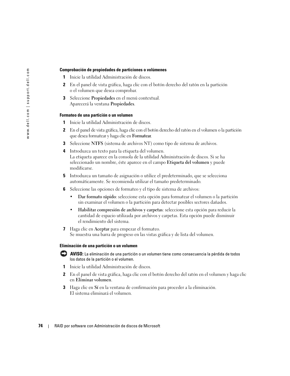 Dell Software RAID with Microsoft Disk Management User Manual | Page 76 / 82