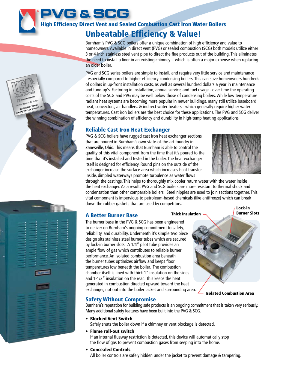 Unbeatable efficiency & value | Burnham PVG & SCG User Manual | Page 2 / 4