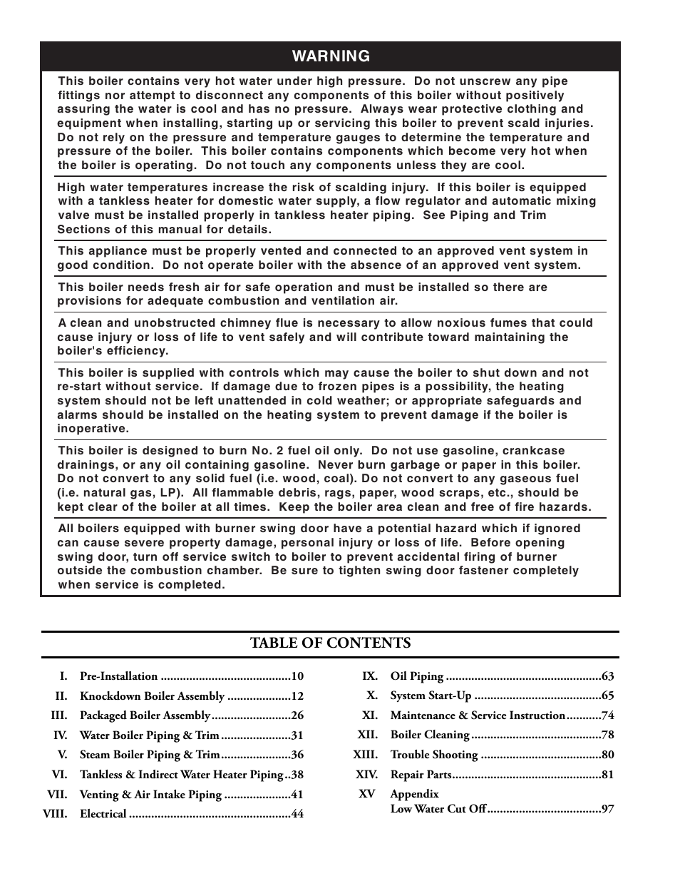 Burnham V8 Series User Manual | Page 4 / 100