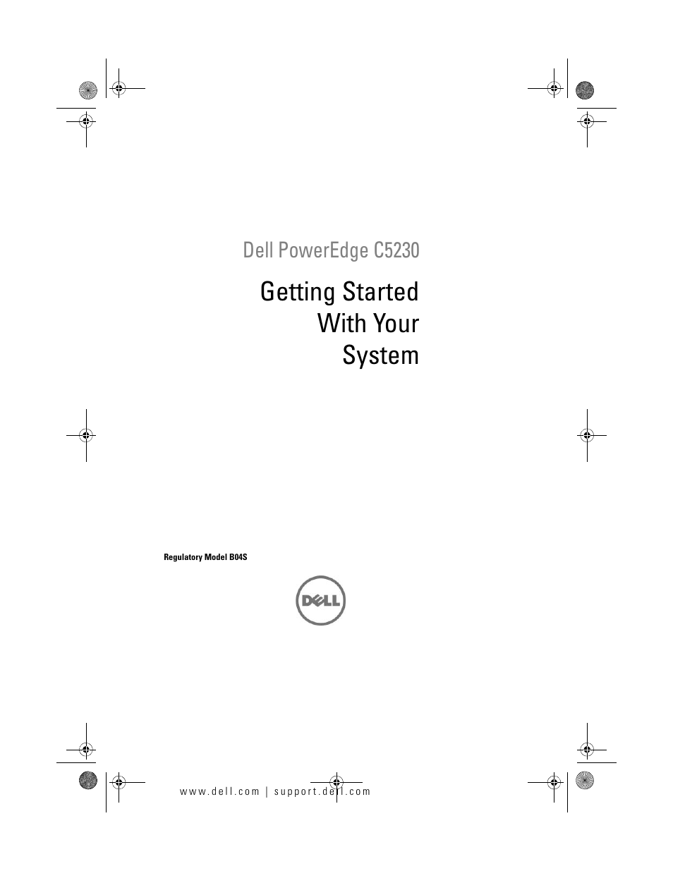 Getting started with your system, Dell poweredge c5230 | Dell PowerEdge C5230 User Manual | Page 3 / 72