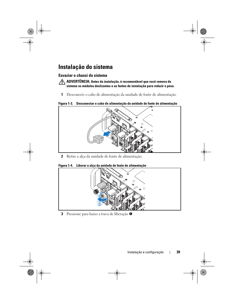 Instalação do sistema | Dell PowerEdge C5230 User Manual | Page 41 / 72