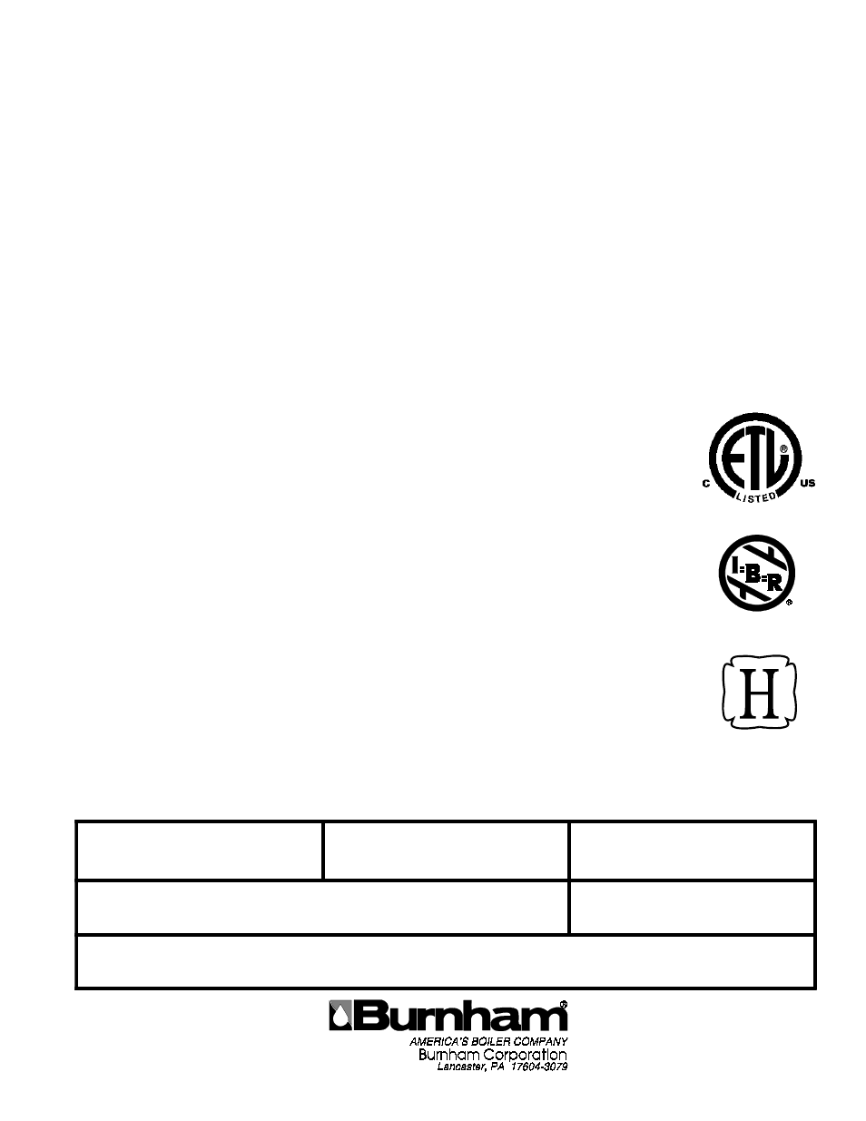 Burnham 20_PV_I User Manual | 32 pages