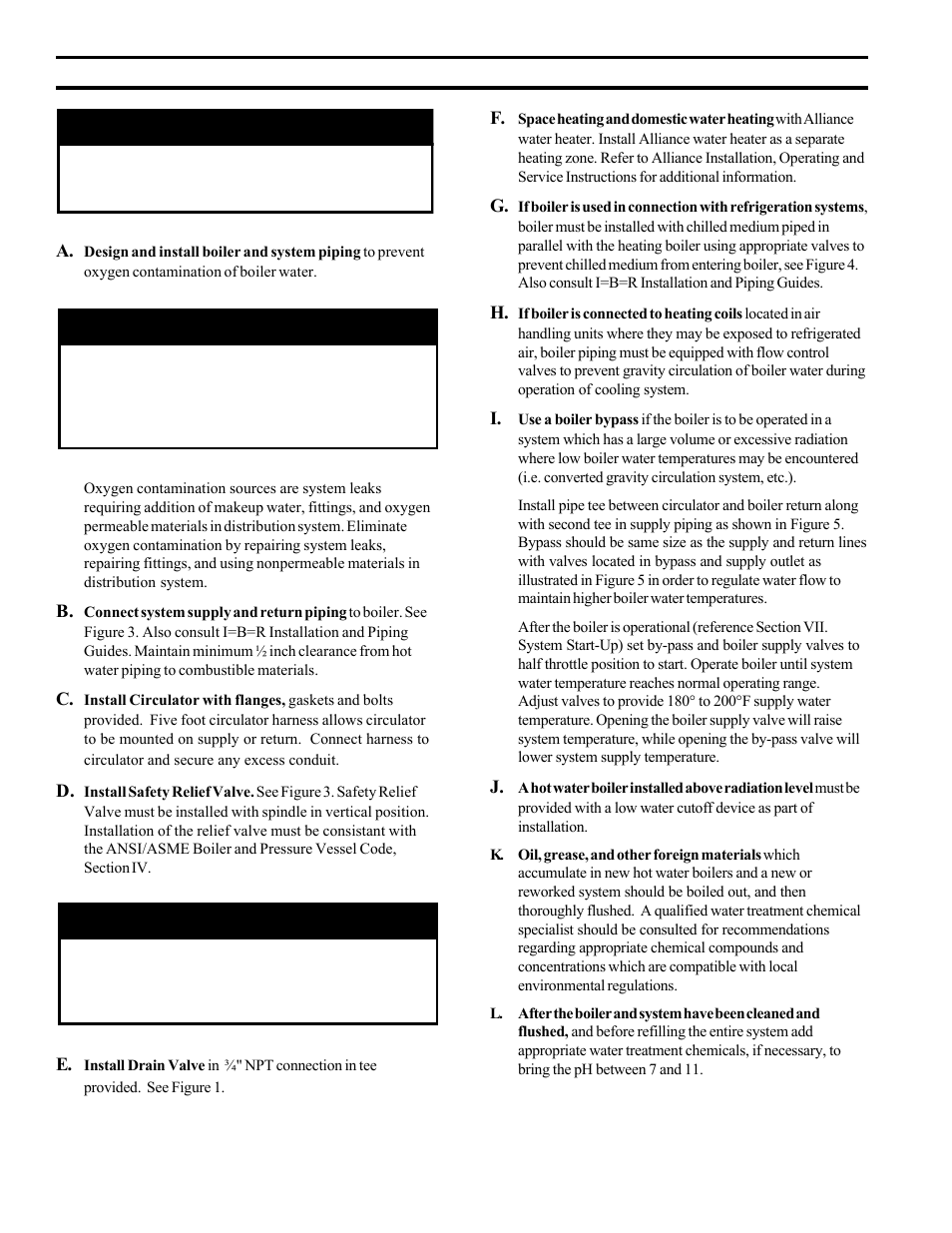 Water piping, Iii. water piping, Iii. water piping and trim | Burnham 20_PV_I User Manual | Page 6 / 32