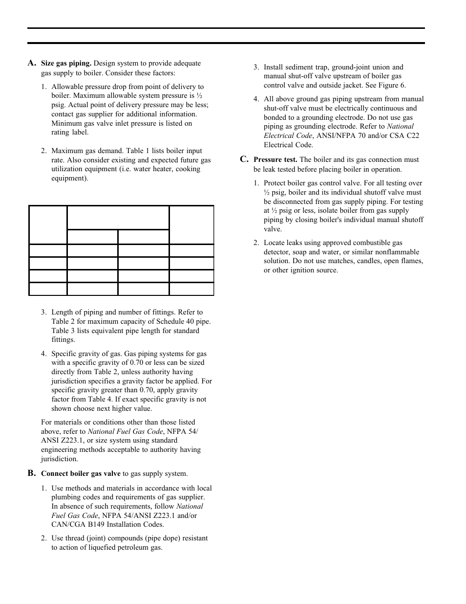 Gas piping, Iv. gas piping | Burnham 20_PV_I User Manual | Page 8 / 32