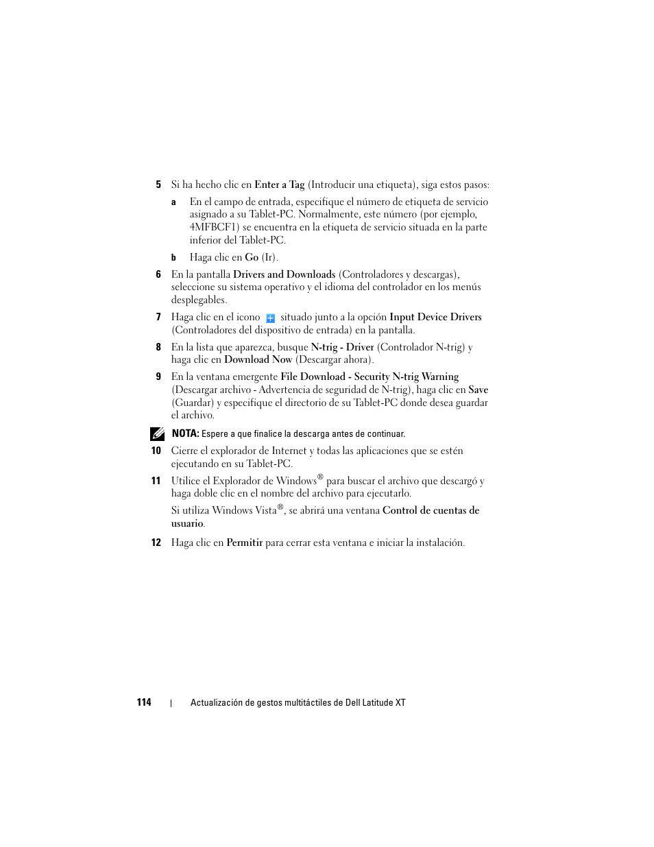 Dell Latitude XT (Late 2007) User Manual | Page 116 / 148