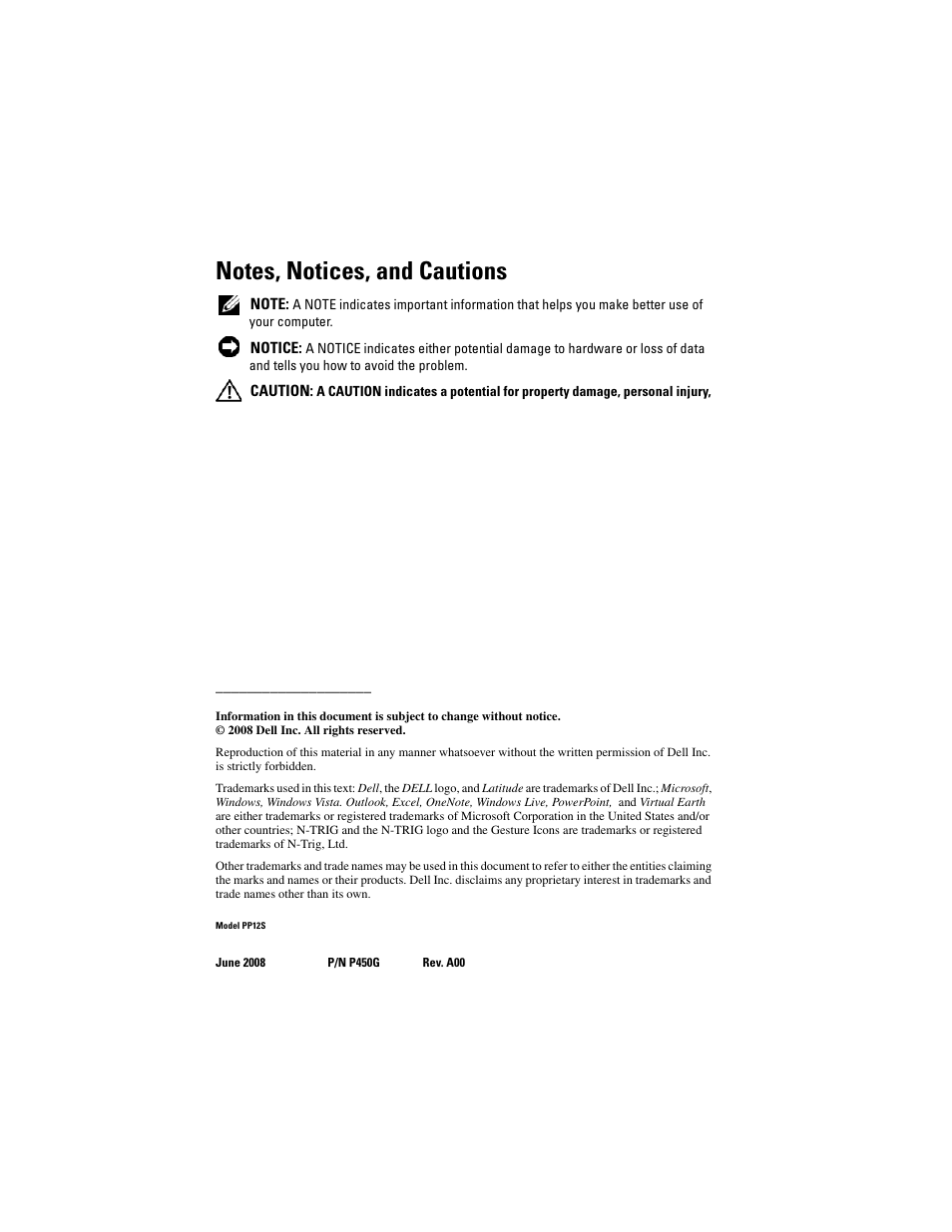 Dell Latitude XT (Late 2007) User Manual | Page 4 / 148