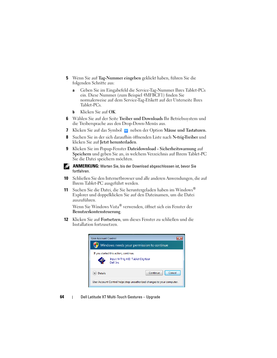 Dell Latitude XT (Late 2007) User Manual | Page 66 / 148