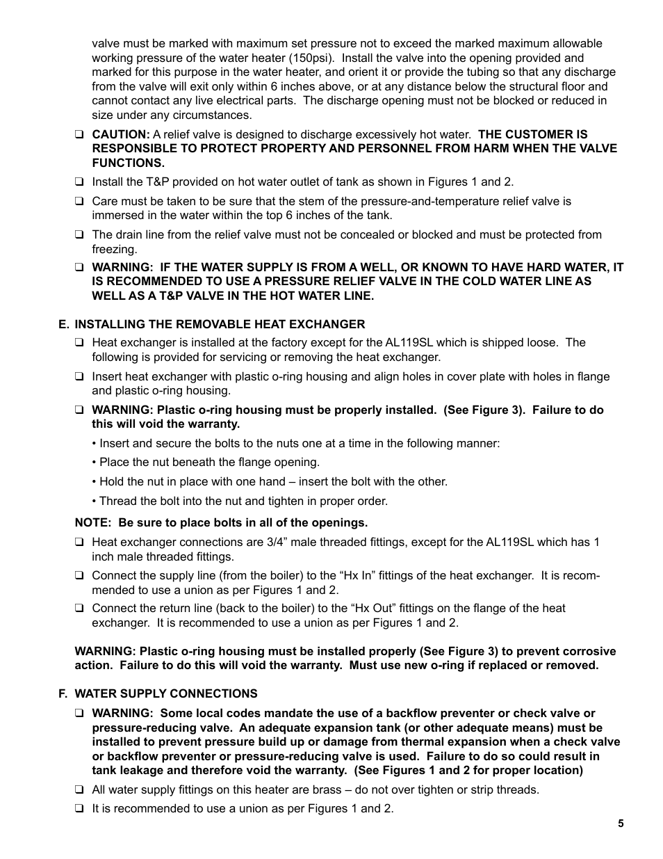 Burnham Indirect - Fired Water Heater AL SL User Manual | Page 5 / 24