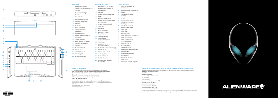 Dell Alienware M14x R2 (Early 2012) User Manual | 2 pages