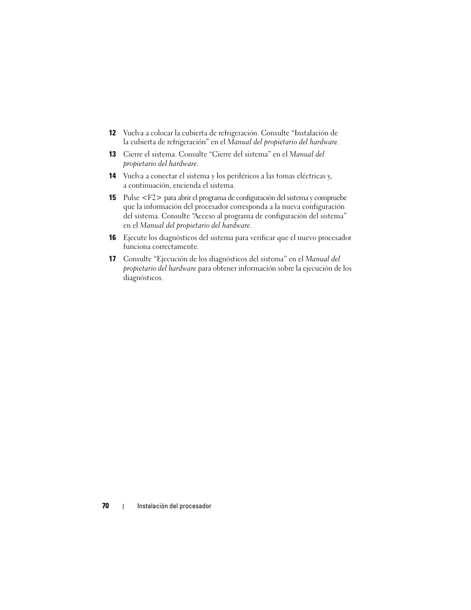 Dell POWEREDGE R710 User Manual | Page 70 / 70